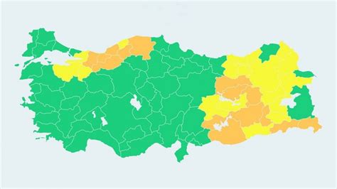 15 ilde turuncu 16 ilde sarı meteorolojik uyarı Gündem Artvin