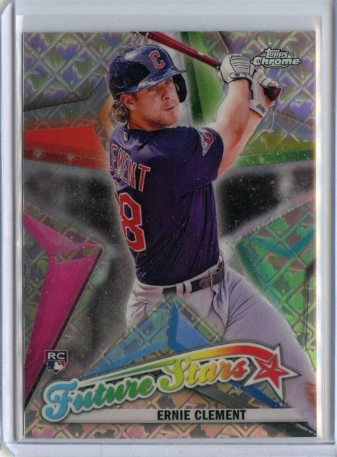 Topps Chrome Logofractor Future Stars Fs Ernie Clement Ebay