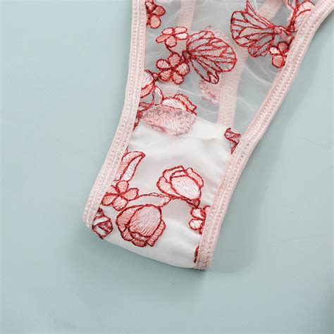 Ensemble lingerie brodée rose lingerie nouvelle dentelle Etsy