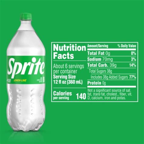 Sprite Lemon Lime Caffeine Free Soda Bottle 2 Liter Frys Food Stores