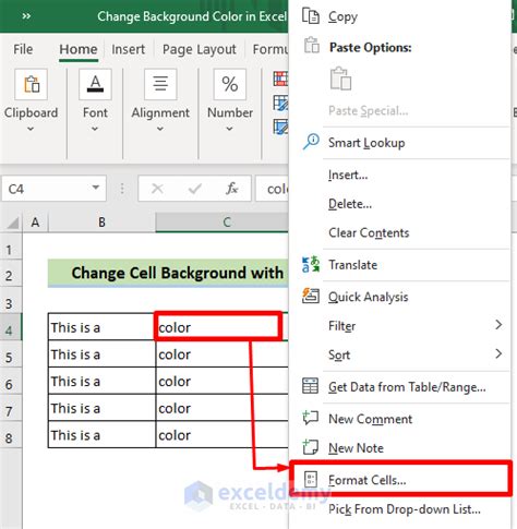 How To Change Background Color In Excel 6 Easy Methods ExcelDemy