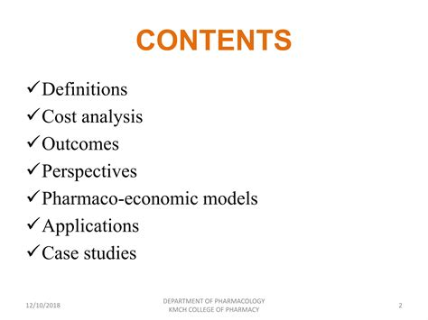 Pharmacoeconomics PPT