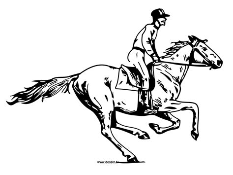 Coloriage Cheval Au Galop