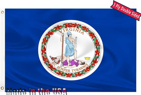 Amazon Virginia State Flag 3x5 Outdoor Double Sided State Of