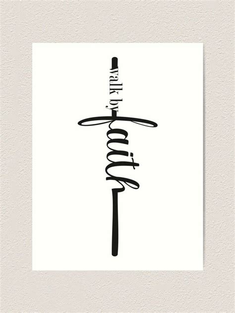 Walk by faith art print by aureibird – Artofit