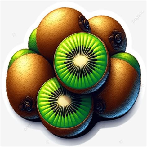 Kiwis Fruits Slice Kiwi Kiwis Png Transparent Image And Clipart For