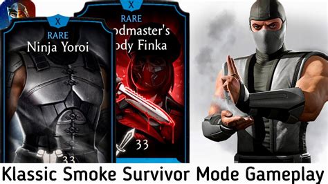 Klassic Smoke FW Survivor Mode Fatal Tower Gameplay MK Mobile YouTube