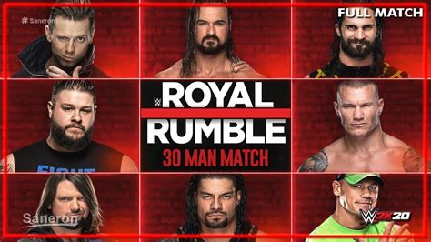 FULL MATCH 30 MAN ROYAL RUMBLE MATCH WWE ROYAL RUMBLE 2020 WWE2K20