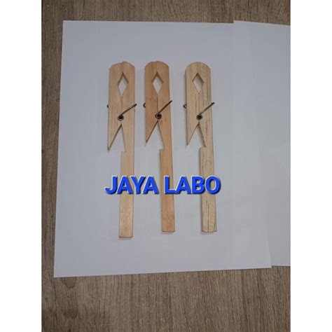 jual penjepit tabung reaksi kayu penjepit test tube shopee indonesia