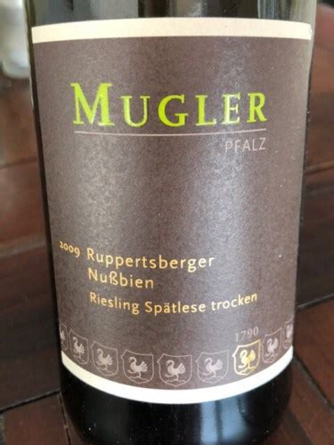 Mugler Ruppertsberger Nussbien Riesling Spätlese Trocken Vivino US