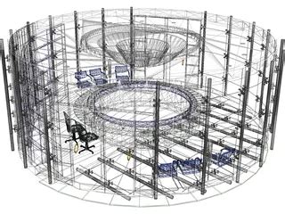 Council Chamber 3D Model - 3DCADBrowser