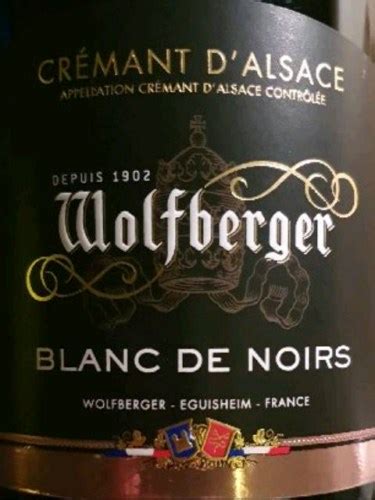 2018 Wolfberger Cremant D Alsace Blanc De Noirs Brut Vivino US