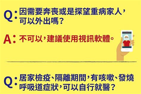 居家檢疫隔離可奔喪嗎？ 疾管署整理常見問題解惑｜防疫懶人包｜新冠肺炎｜元氣網