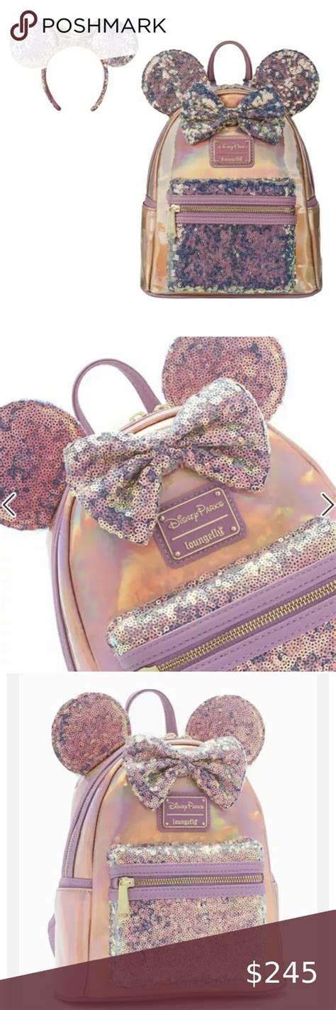 Loungefly Disney 50th Anniversary Minnie Mouse Earidescent Sequin