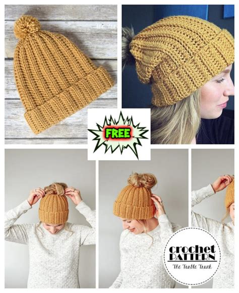 Making To Crochet Breezy Bun Beanie Free Tutorial