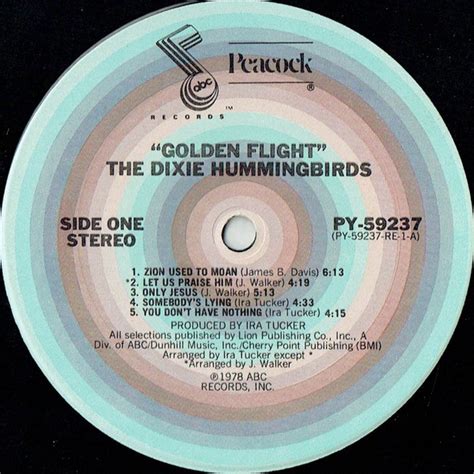 The Dixie Hummingbirds - Golden Flight - Used Vinyl - High-Fidelity Vinyl Records and Hi-Fi ...