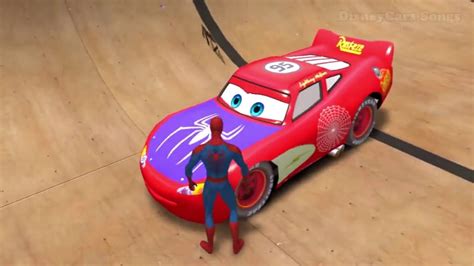 Spiderman Nursery Rhymes With Lightning Mcqueen Disney Pixar Cars