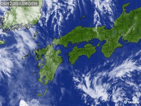 過去の気象衛星西日本2023年06月20日 日本気象協会 Tenkijp