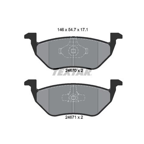 TEXTAR BREMSBELÄGE HINTERACHSE PASSEND FÜR FORD MAVERICK MAZDA TRIBUTE