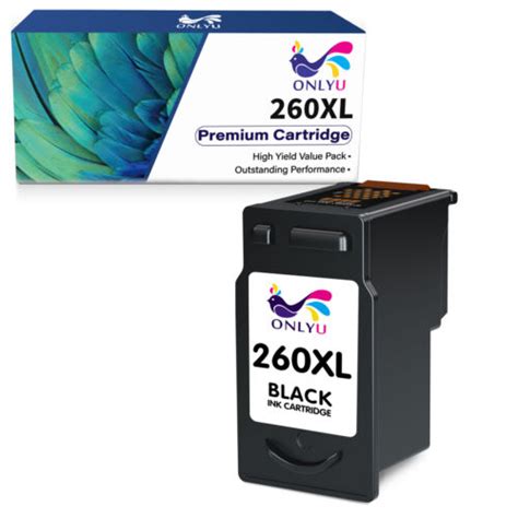 1x Pg 260xl Black Ink Cartridge For Canon Pixma Ts5320 Ts6420 Ts6420a