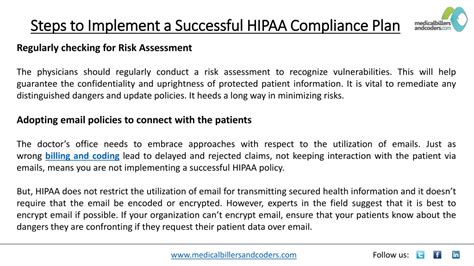 Ppt Steps To Implement A Successful Hipaa Compliance Plan Powerpoint Presentation Id 10767216