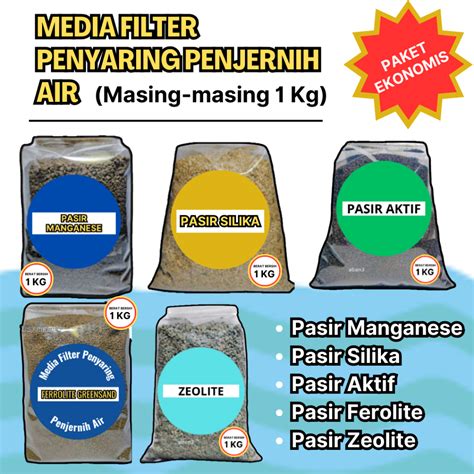 Jual Media Filter Air Kuning Penjernih Paket Ekonomis Eceran Kiloan 1kg