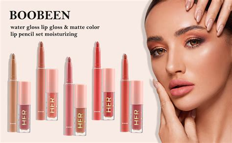 Amazon Boobeen Matte Lip Crayon Plumping Lip Shine Moisturizing