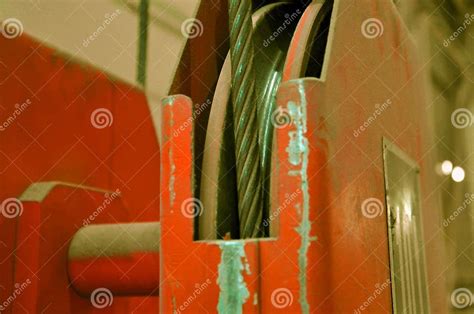 Metallic Industrial Hook For Lifting Heavy Thing In The Factory Stock