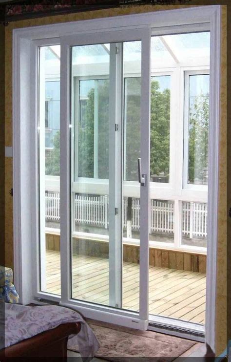 White Upvc Two Track Sliding Door For Home Exterior At Rs Sq Ft