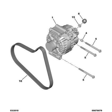 Citroen Berlingo Petrol Alternator Fixing Spacer C