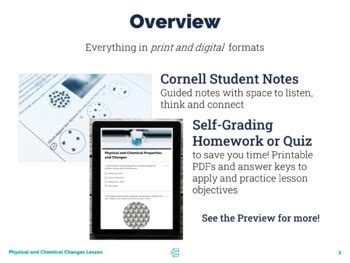 Physical and Chemical Changes Editable Full Lesson Slides PPT Notes HW ...