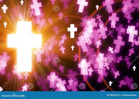 Abstract Cross Heavenly Light Background Stock Illustration - Image ...