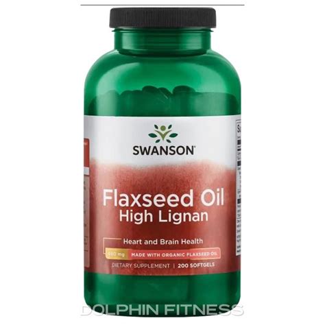 Swanson Flaxseed Oil High Lignan 200 Softgels