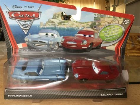 Disney Pixar Cars Ii Finn Mcmissile And Leland Turbo 2 Pack Mattel Diecast Toys And Hobbies Tv