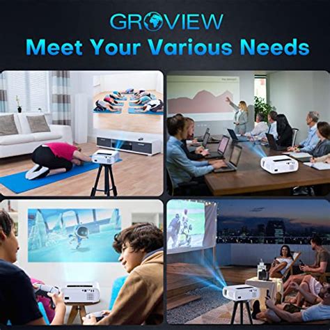 Groview Projector Lux Ansi Native P Wifi Bluetooth