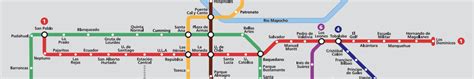 Mapa Do Metrô De Santiago Nós No Chile