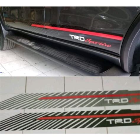 Jual List Body Stiker TRD Sportivo Toyota Fortuner Vrz Srz Tahun 2016