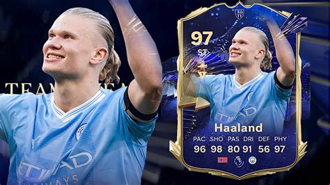 Fc 24 Erling Haaland 97 Toty Player Review I Fc 24 Ultimate Team Youtube