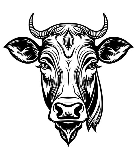 Cow Head Stock Vector Illustration Of Graphic Rural 290358708