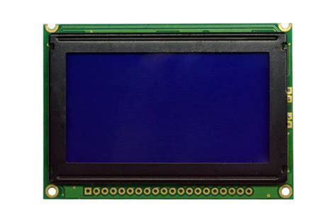 Graphic LCD Display Module 128 X 64 Dots COB STN Blue Transmissive