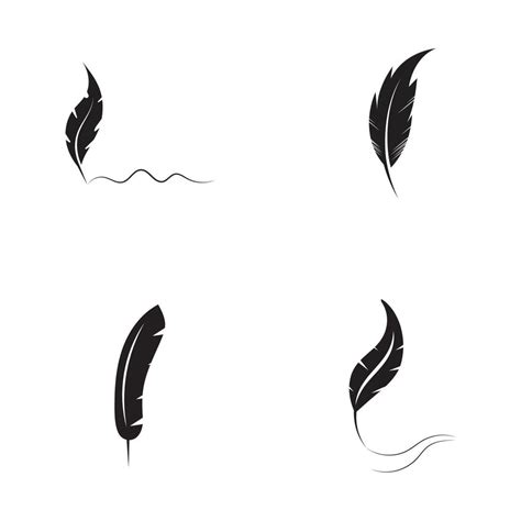 Feather logo vector template 13187465 Vector Art at Vecteezy