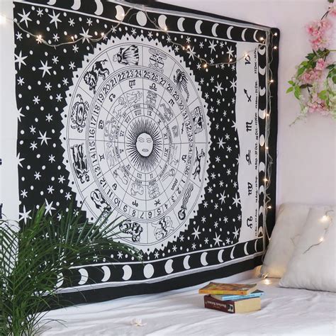 Oussum Zodiac Tapestries , Black and White - Walmart.com - Walmart.com