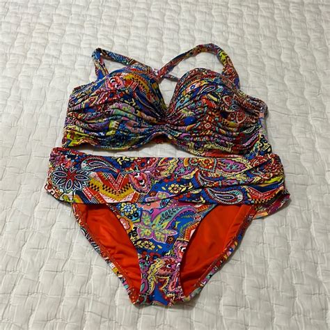 Bleu Rod Beattie Piece Bikini Set Lively Colors Gem