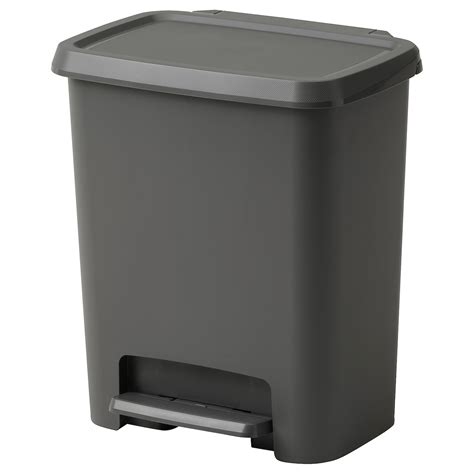 KNÖCKLA pedal bin dark grey 25 l IKEA