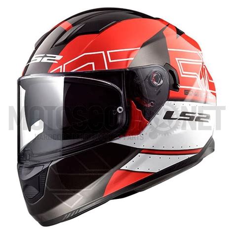 Helmet Full Face Ls Ff Stream Evo Kub Black Red