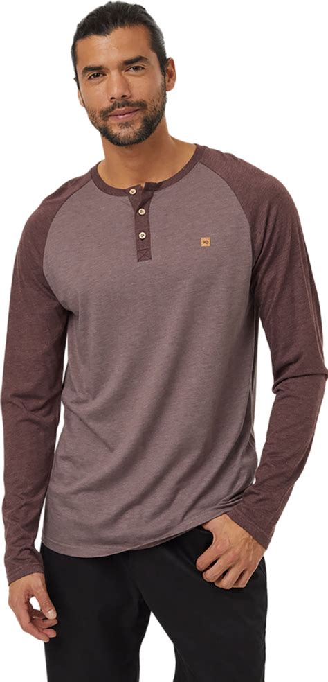 Tentree Treeblend Classic Long Sleeve Henley T Shirt Mens Altitude