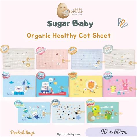 Jual Sugar Baby Organic Cot Sheet Perlak Karet Sugarbaby Perlak