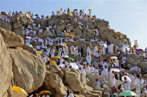 Muslim Pilgrims Crowd Mount Arafat For Climax Of Largest Hajj Since Covid