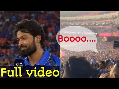 Hardik Pandya Booed At Wankhede Full Video MI Vs RR Rohit Fan S