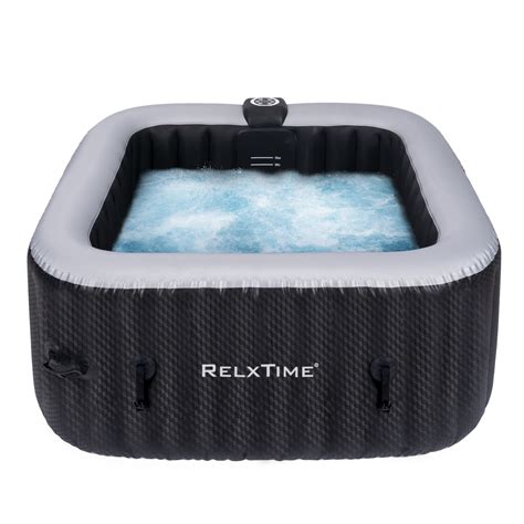 Relxtime 6 Person Square Inflatable Hot Tub Best Inflatable Hot Tub